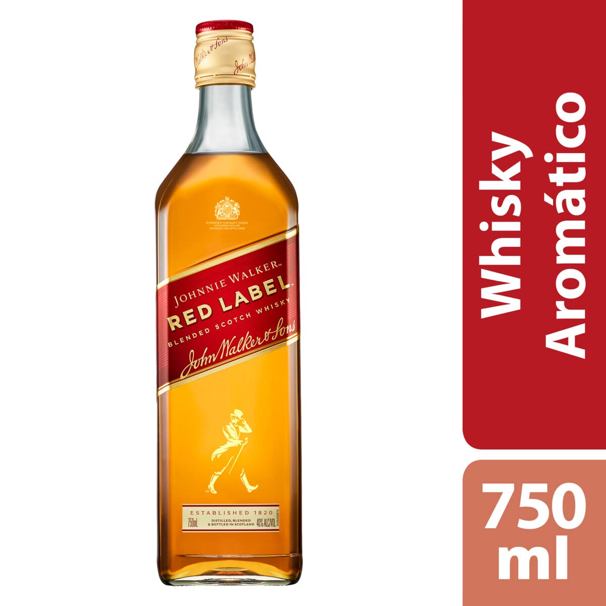 JOHNNIE WALKER WHISKY RED LABEL CAJA 12pz 700ML