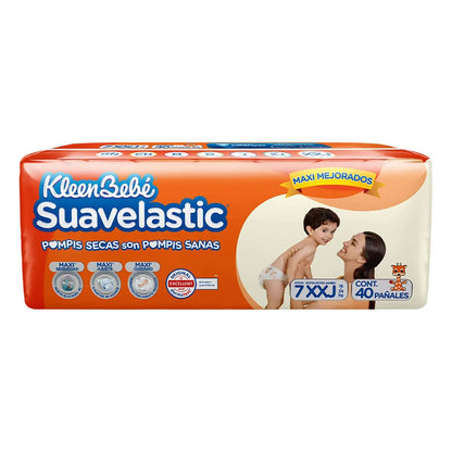 KLEENBEBE SUAVELASTIC PAÑAL EXTRA EXTRA JUMBO 40pzs