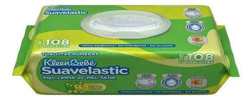 KLEENBEBE SUAVELASTIC TOALLITAS HUMEDAS 108pzs