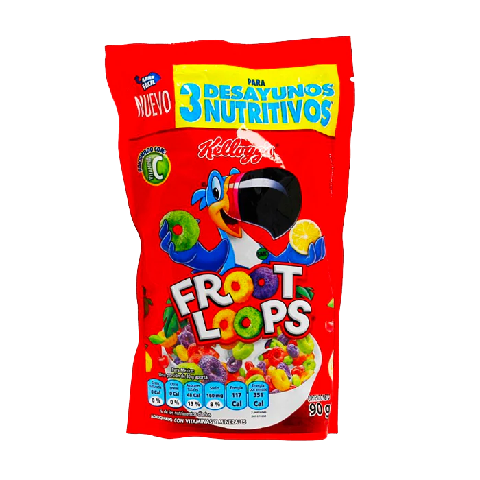 KELLOGGS FROOT LOOPS CEREAL 14/90 G