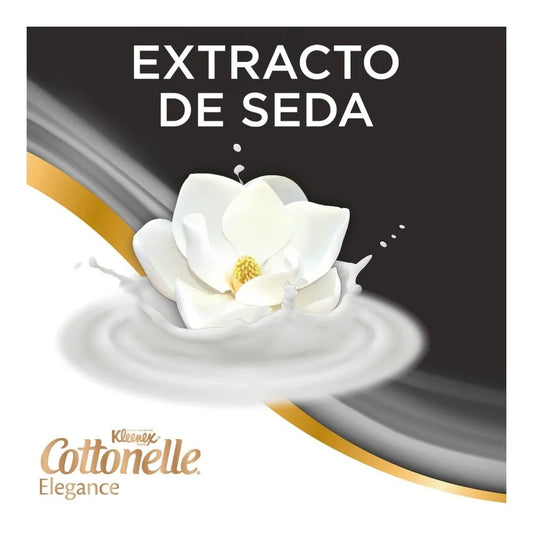 PAPEL HIGIENICO KLEENEX COTTONELLE ELEGANCE XL 252 HOJAS DOBLES 4pzs