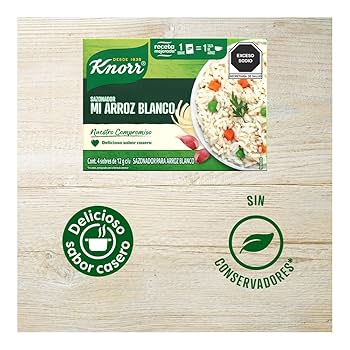 KNORR SAZONADOR P/ARROZ BLANCO 6/10 12 G