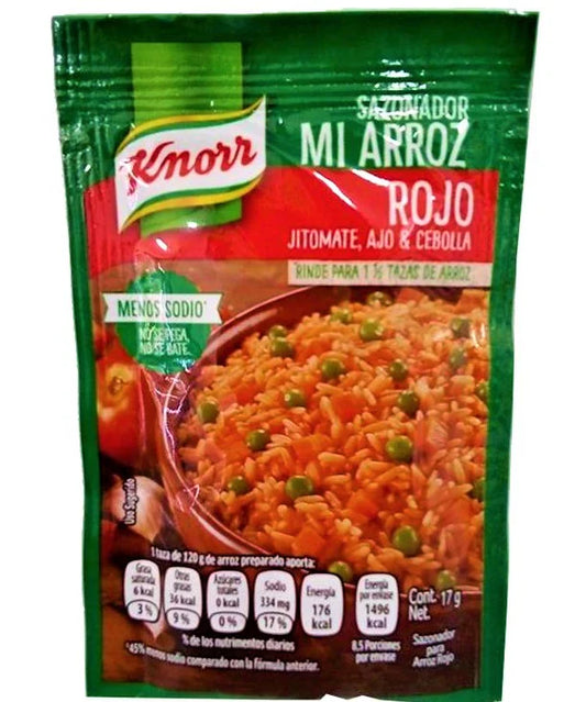 KNORR SAZONADOR P/ARROZ ROJO 6/10 17 G