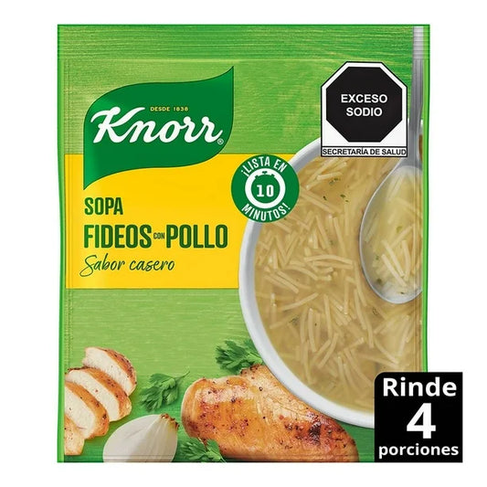 KNORR SOPA FIDEO/POLLO 12/95 G