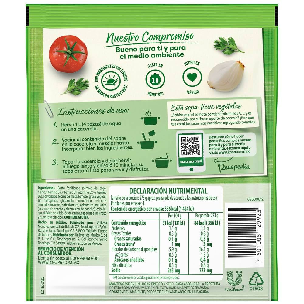 KNORR SOPA FIDEO 2/7/95 G