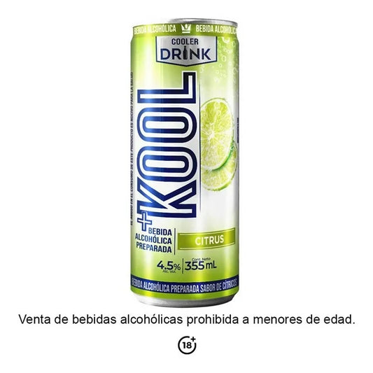 KOOL BEB ALCOH CITRUS 12/355 ML