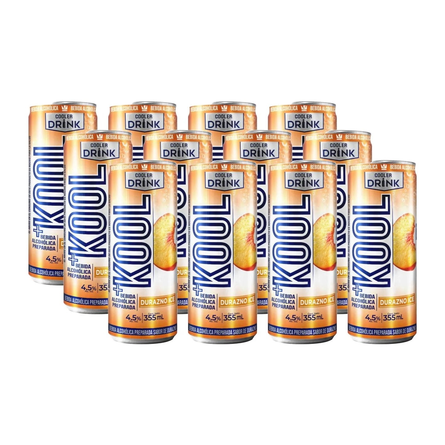 KOOL BEB ALCOH DURAZNO ICE 12/355 ML