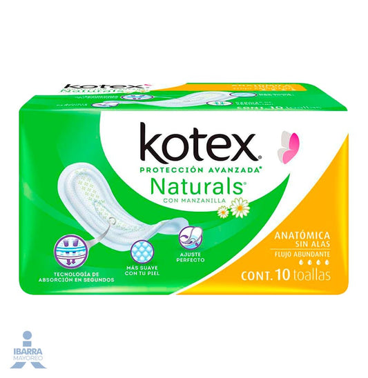 KOTEX ANATOMICA MANZANILLA S/A 10/10