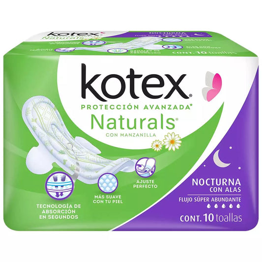 KOTEX NOCTURNA MANZANILLA C/A 8/10