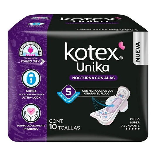 KOTEX UNIKA  NOCTURNA C/A 8/10