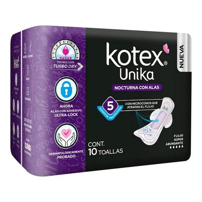 KOTEX UNIKA  NOCTURNA C/A 8/10