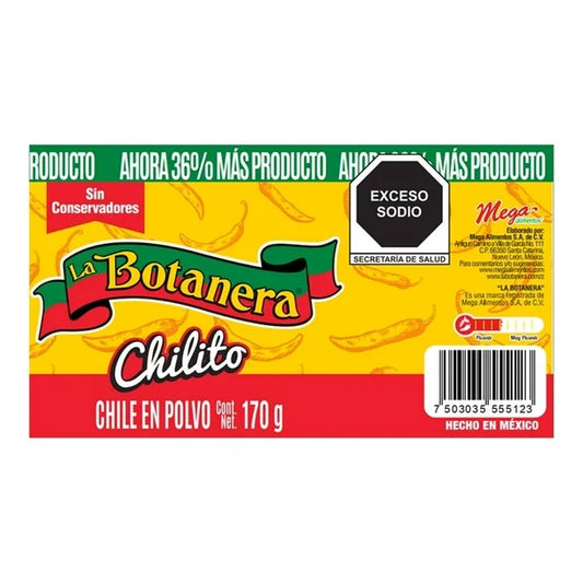 LA BOTANERA CHILITO EN POLVO 12/170 G