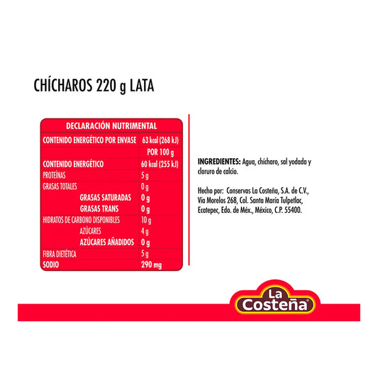 LA COSTEÑA CHICHARO 220 G