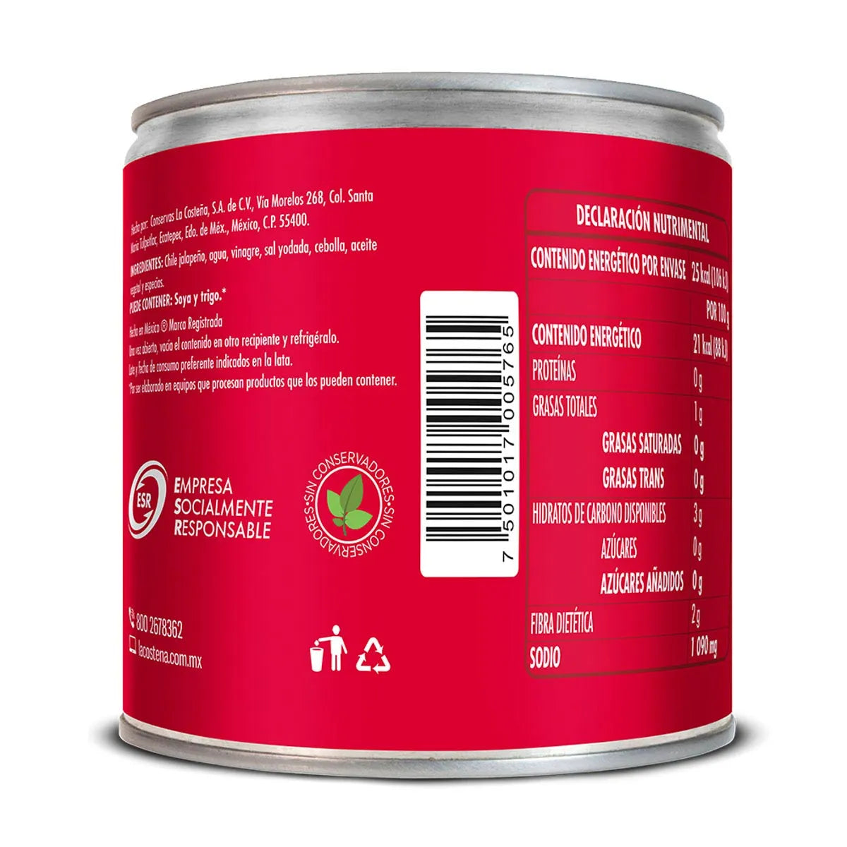 LA COSTEÑA JALAPEÑOS PICADOS 220 G
