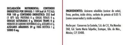 LA COSTEÑA MERMELADA FRESA 270 G