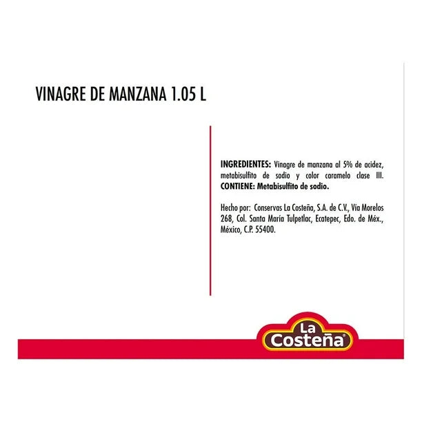 LA COSTEÑA VINAGRE MANZANA 1050 ML