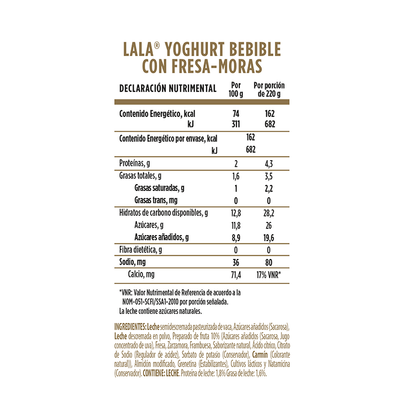 LALA YOGUR BEB FRESAS MORAS 24/220 G 3429