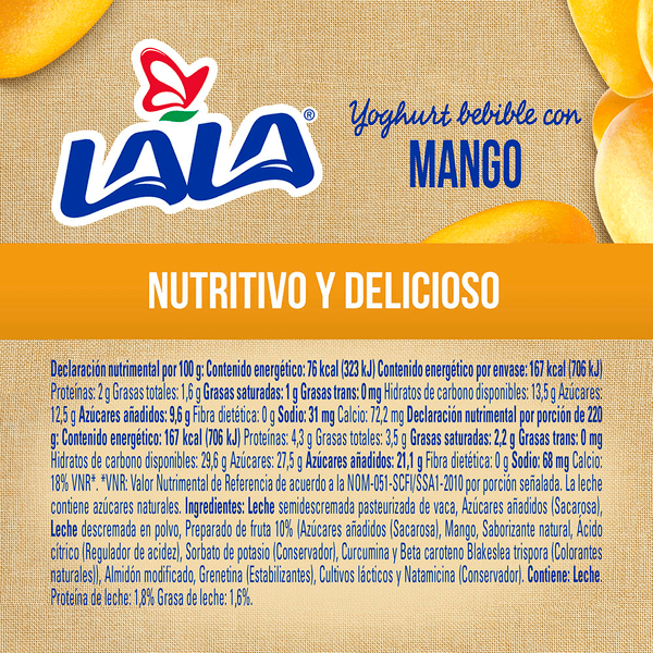 LALA YOGUR BEB MANGO 24/220 G 3427