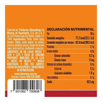 LA MORENA CHIPOTLES 20/100 G