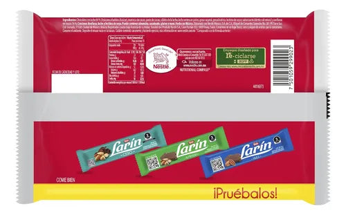 LARIN CHOCOLATE AVELLANA BARRA 30/10 24G