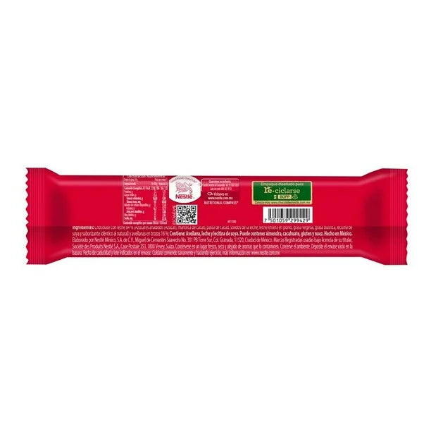 LARIN CHOCOLATE AVELLANA BARRA 30/10 24G