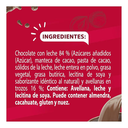 LARIN CHOCOLATE AVELLANA BARRA 30/10 24G