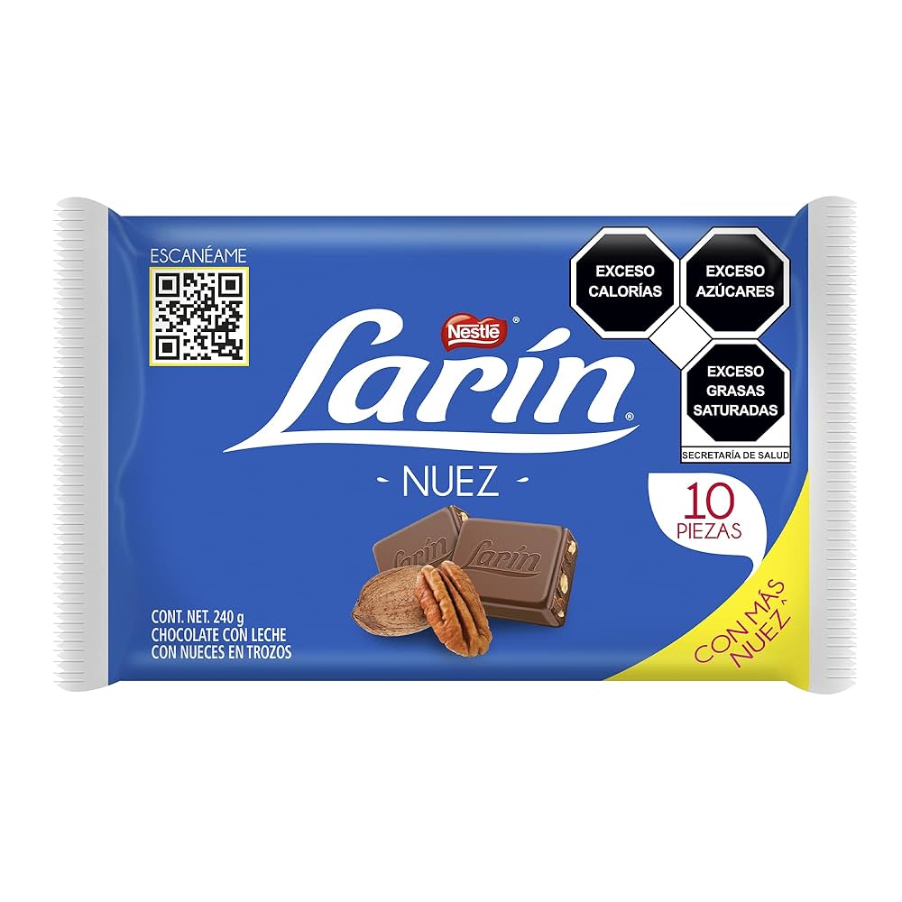 LARIN CHOCOLATE NUEZ BARRA 30/10 24G