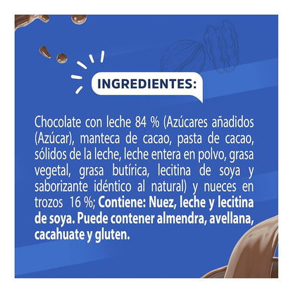 LARIN CHOCOLATE NUEZ BARRA 30/10 24G