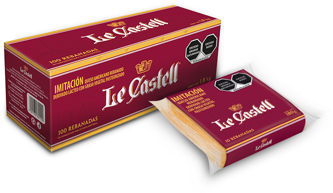 LE CASTELL QUESO AMERICANO REBANADAS 10/10