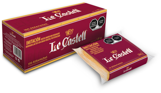 LE CASTELL QUESO AMERICANO REBANADAS 10/10