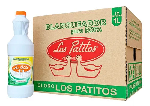 LOS PATITOS BLANQUEADOR 12pzs de 1L