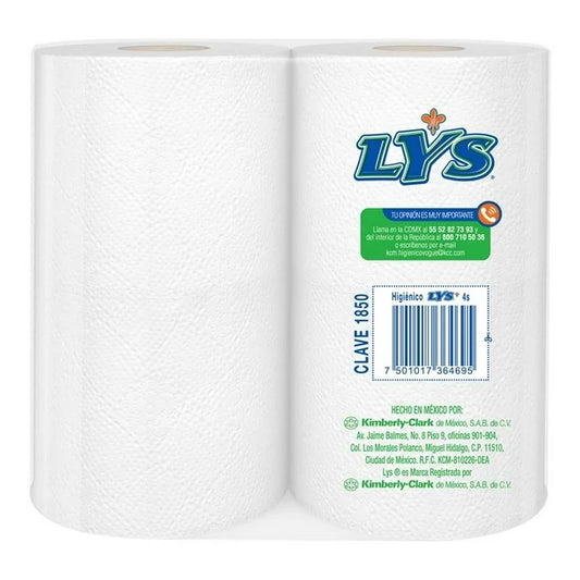 PAPEL HIGIENICO LYS HIG 4pzs