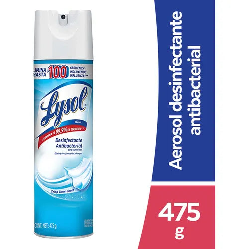 LYSOL DESINFECTANTE EN AEROSOL CRISP LINEN 475 G