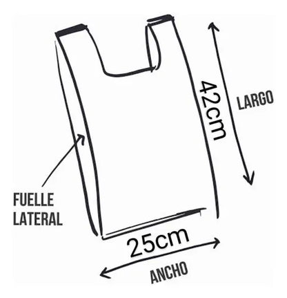 MAGNUS BOLSA CAMISETA POLIPAPEL #1 COLORES