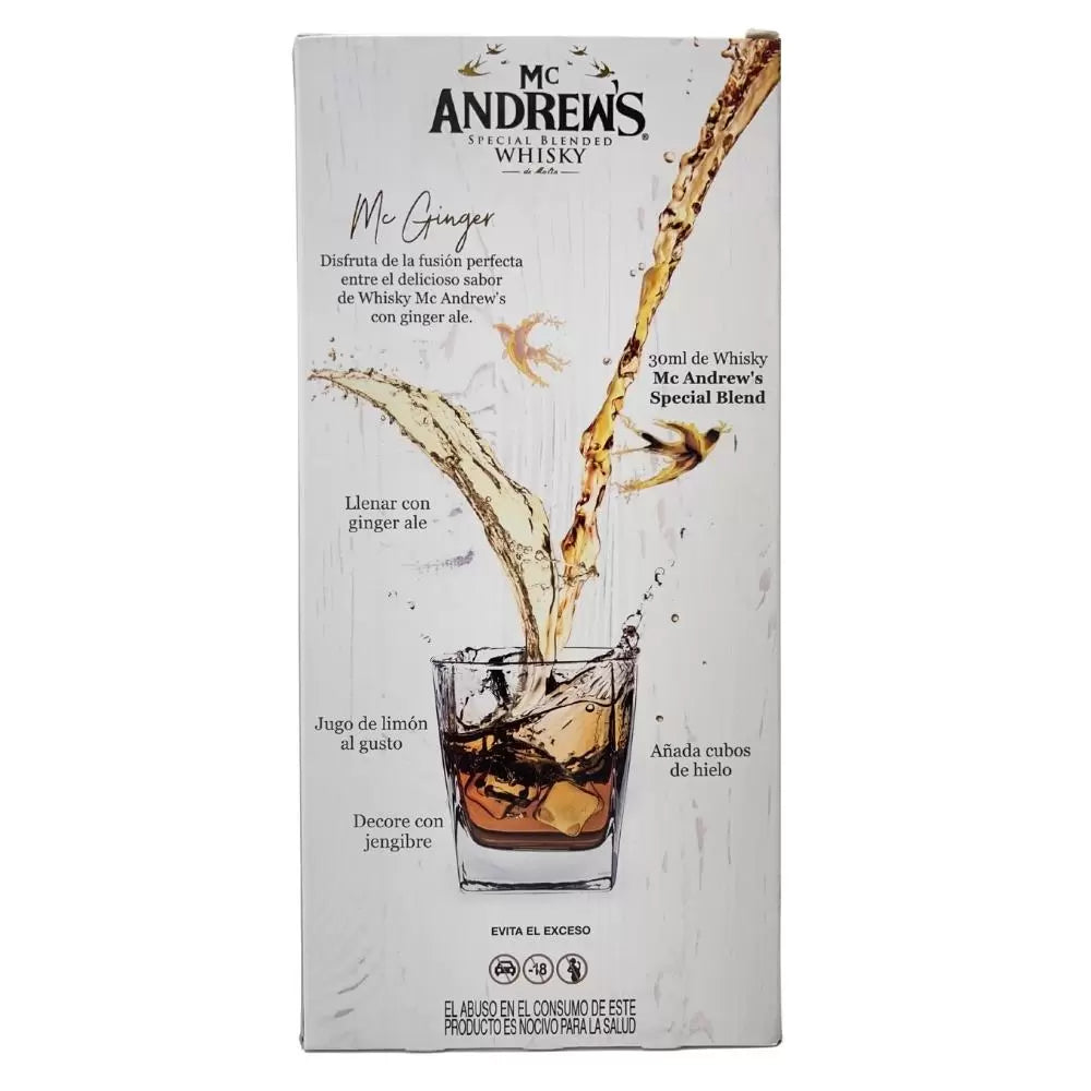 MC ANDREWS WHISKY 6/750 ML + 6/200 ML 6PZ