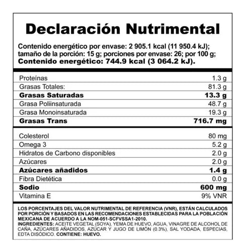 MCCORMICK MAYONESA 16 390 G