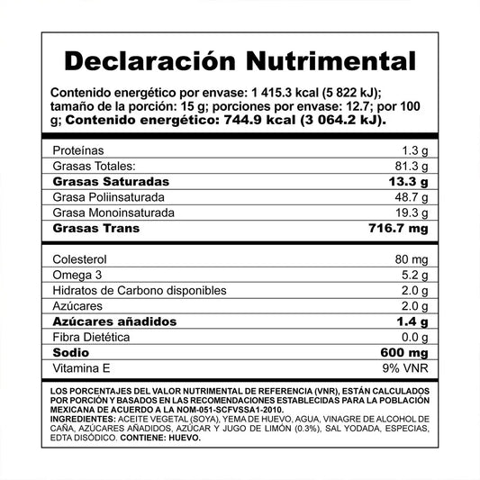 MCCORMICK MAYONESA 32 725 G