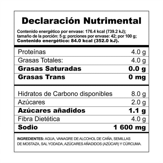 MCCORMICK MOSTAZA 8 210 G