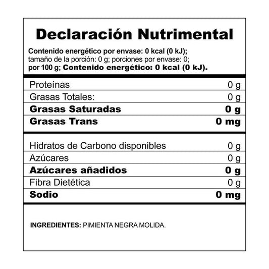 MCCORMICK PIMIENTA NEGRA 64 G