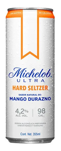 MICHELOB ULTRA HARD SELTZER DURAZNO/MANGO 6/355ML