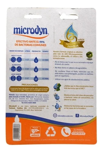 MICRODYN 25 DESINFECTANTES 12pzs 15 ML