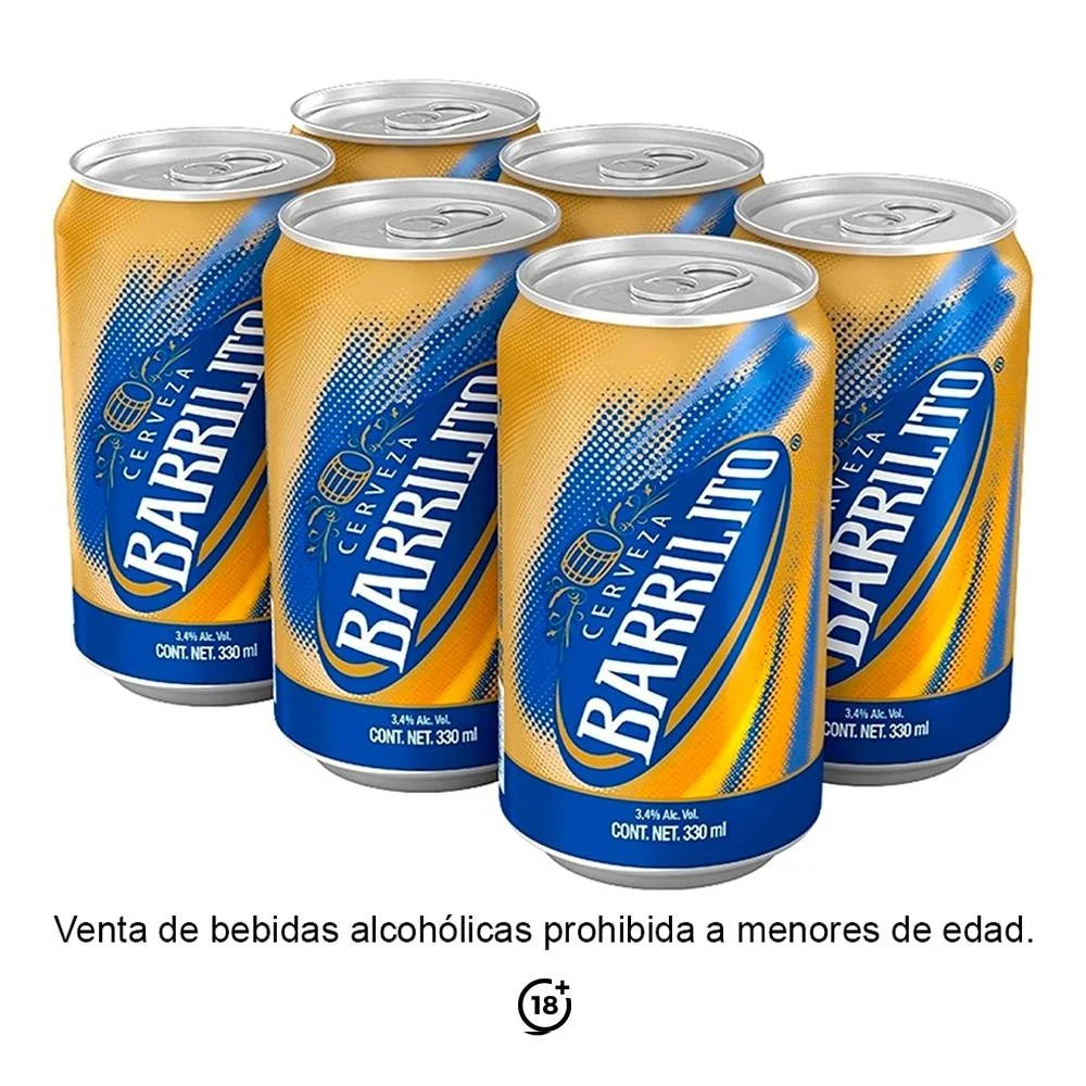 MODELO CERVEZA BARRILITO LATA 24pzs 330 ML