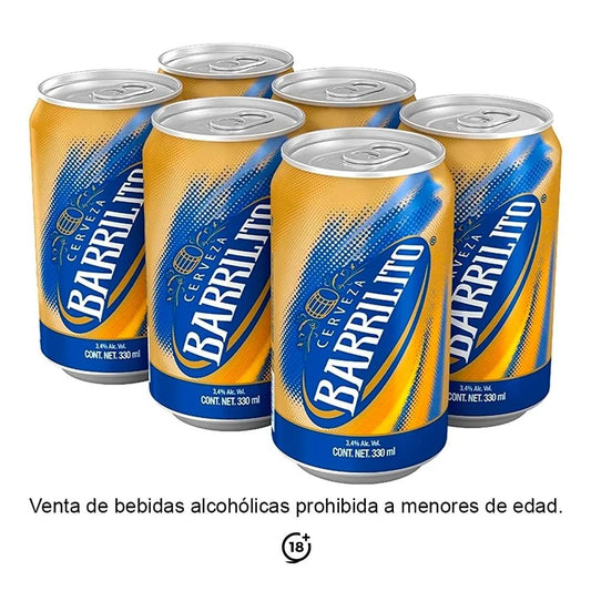 MODELO CERVEZA BARRILITO LATA 24pzs 330 ML