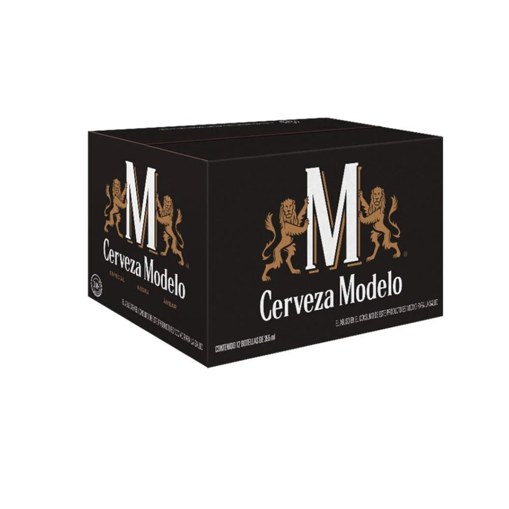 MODELO CERVEZA BOTELLA NEGRA ESPECIAL 12pzs 355 ML