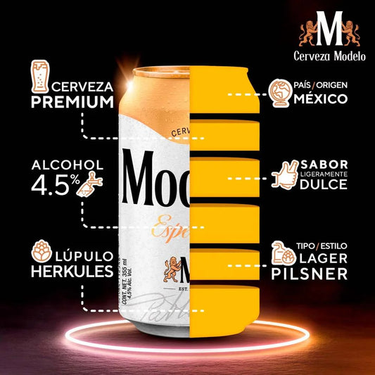 MODELO CERVEZA ESPECIAL LATA 18pzs 355 ML