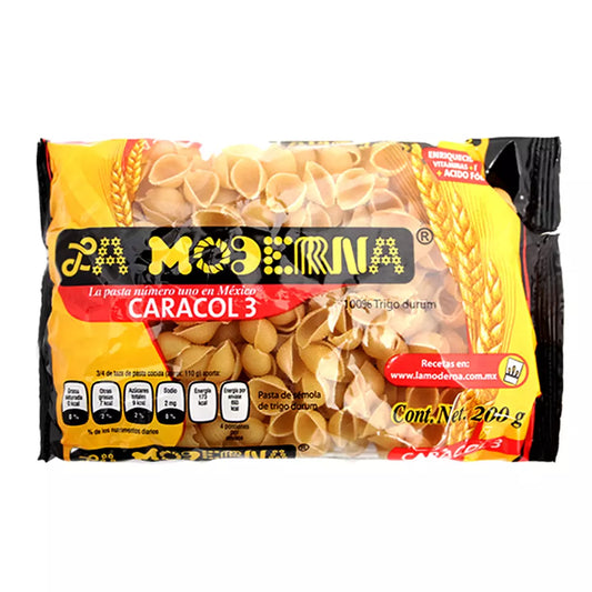 MODERNA SOPA CARACOL 3 200 G 20pzs