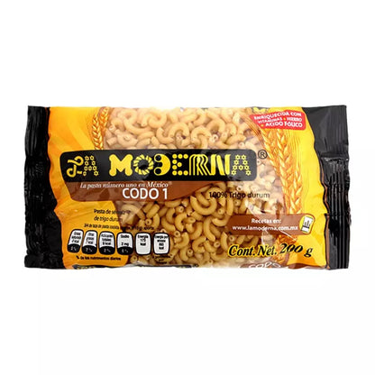 MODERNA SOPA CODO  1 200 G 20pzs