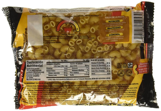 MODERNA SOPA CODO  3 200 G 20pzs