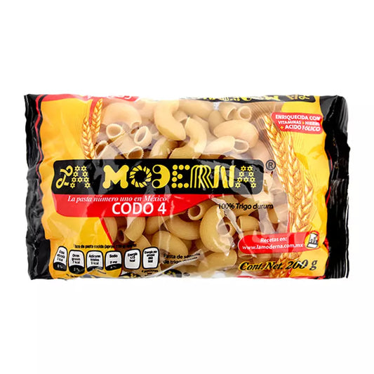 MODERNA SOPA CODO  4 200 G 20pzs