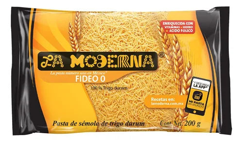 MODERNA SOPA FIDEO  0 200 G 20pzs